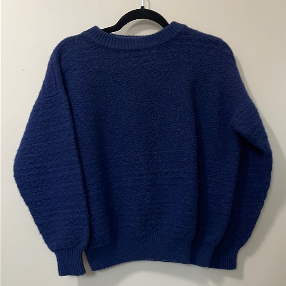 Cozy Blue Knit Sweater